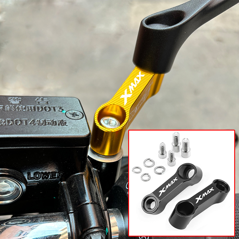 Xmax Tech Max Accessories - تمديد مرايا الرؤية الخلفية للدراجات النارية