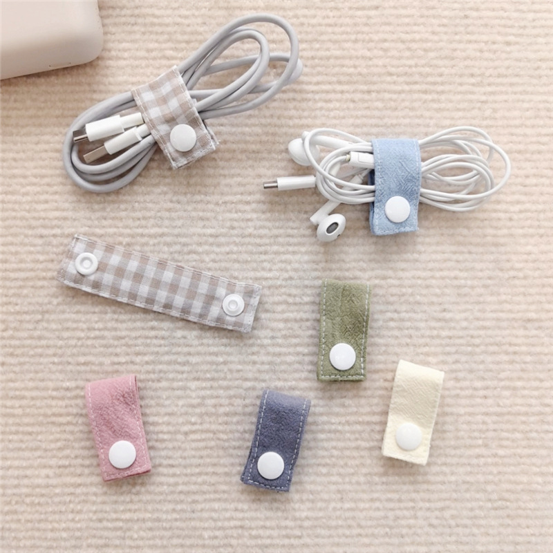 Travel Cable Organizer - منظم كابلات قماشي قابل لإعادة الاستخدام،