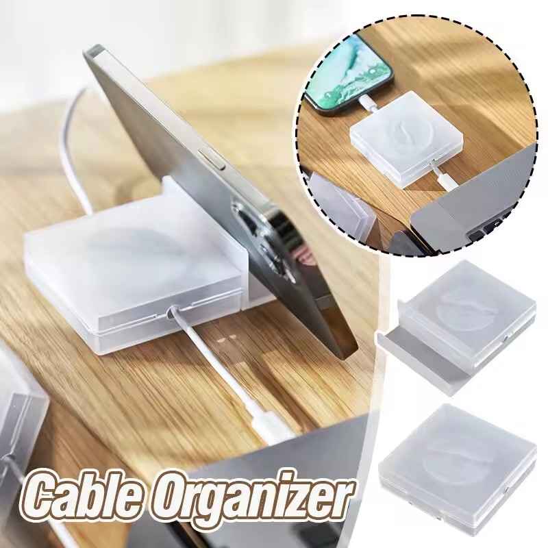 Travel Cable Organizer - منظم كابلات شفاف محمول، أداة إدارة
