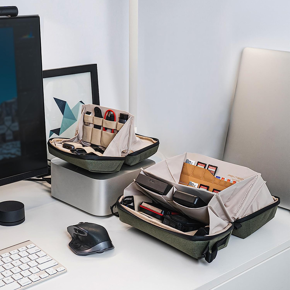 حقيبة إكسسوارات PGYTECH مقاومة - مراجعة Tech Accessories Bag وسعره