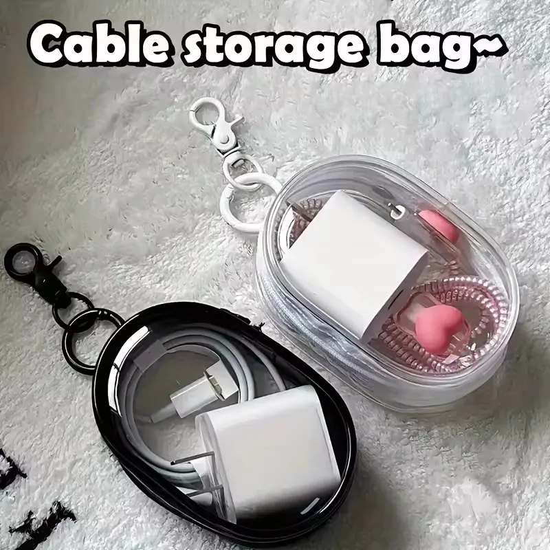 حقيبة تخزين صغيرة محمولة شفافة - مراجعة Travel Cable Organizer وسعره