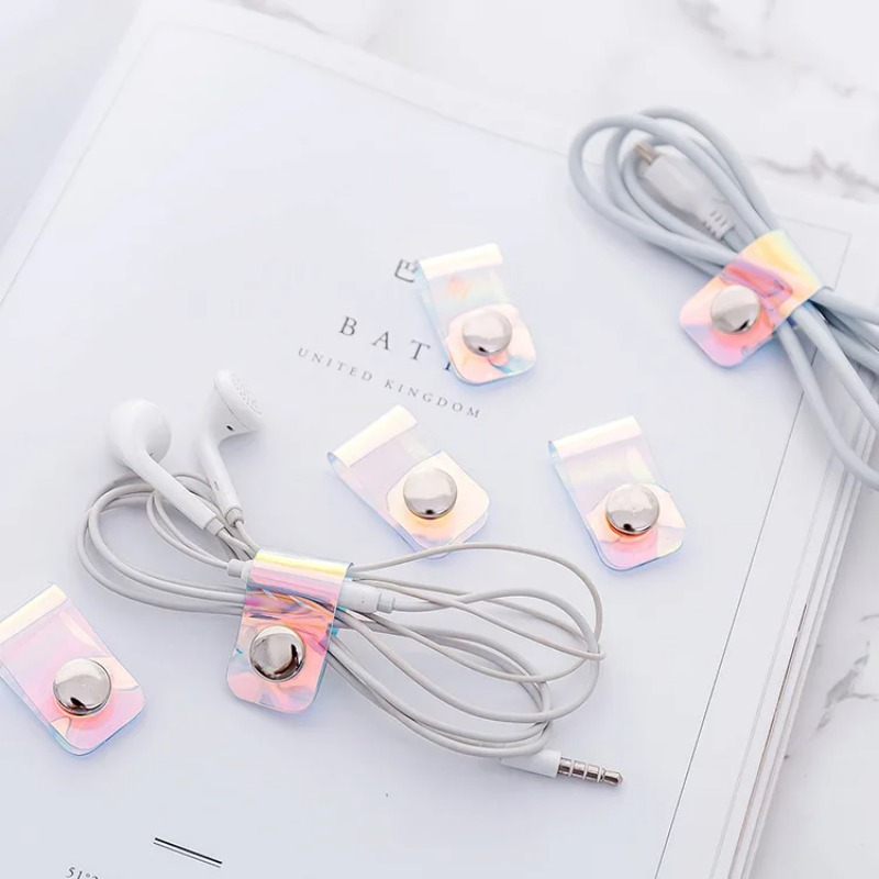 5 قطعة INS ليزر PVC Starp منظم - مراجعة Travel Cable Organizer وسعره