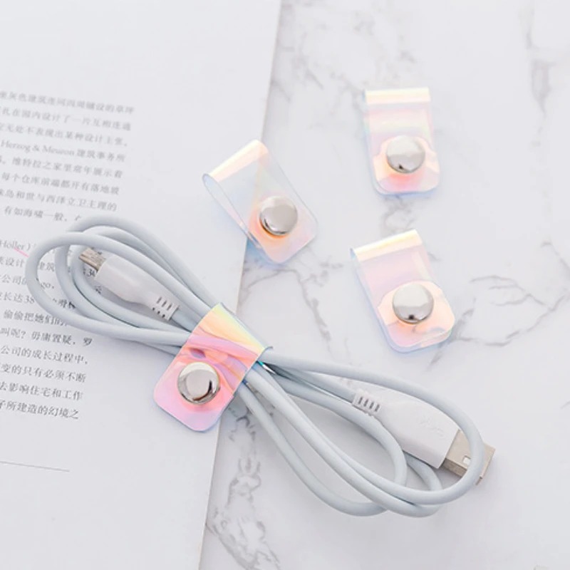 5 قطعة INS ليزر PVC Starp منظم - مراجعة Travel Cable Organizer وسعره