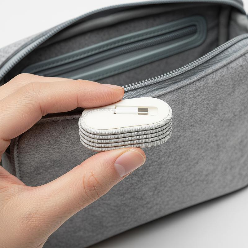منظم كابلات محمول جديد لتنظيم  - مراجعة Travel Cable Organizer وسعره