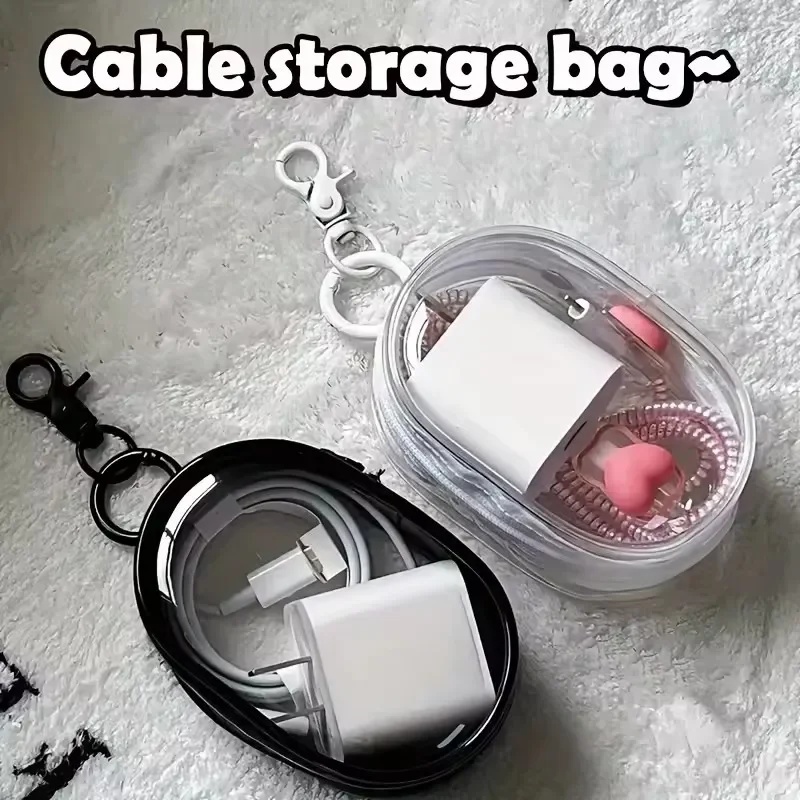 حقيبة تخزين صغيرة محمولة شفافة - مراجعة Travel Cable Organizer وسعره