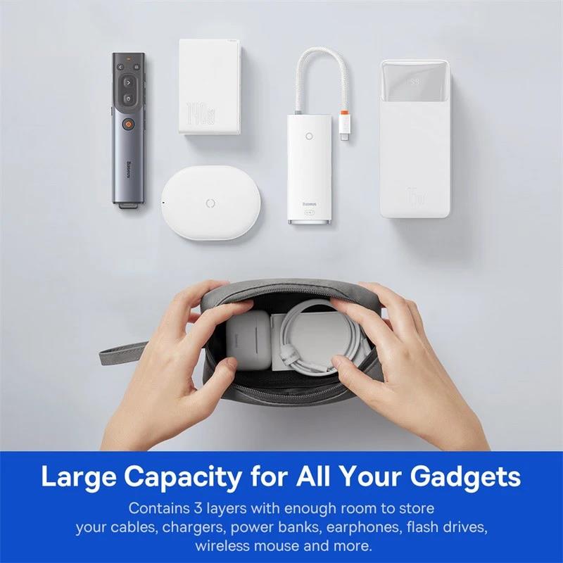 حقيبة محمولة مقاومة للماء لتخز - مراجعة Travel Cable Organizer وسعره